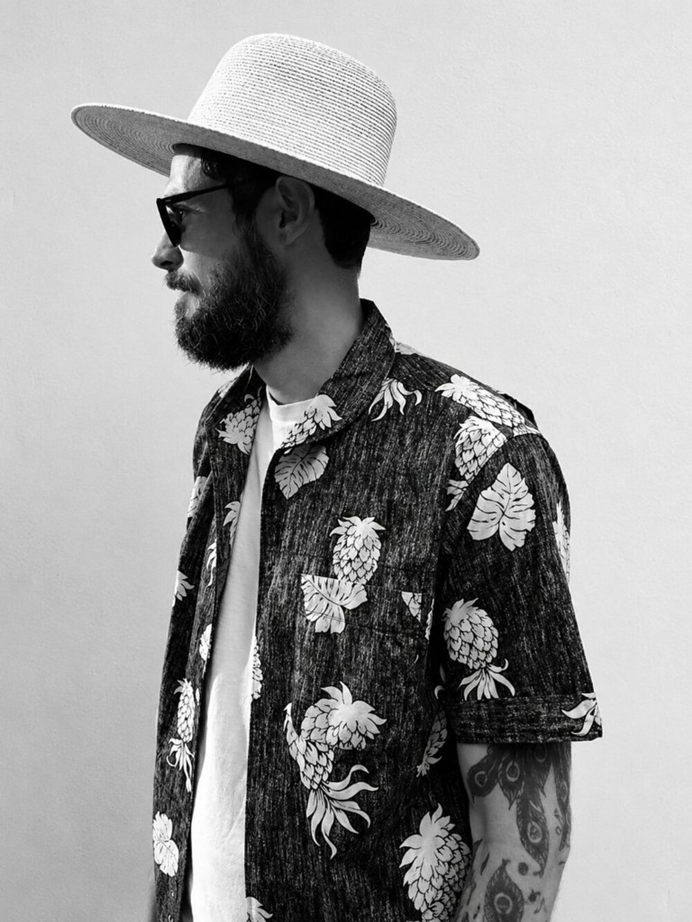 Engineered Garments NYC Aloha Pineapple Print Button‎ Down Shirt